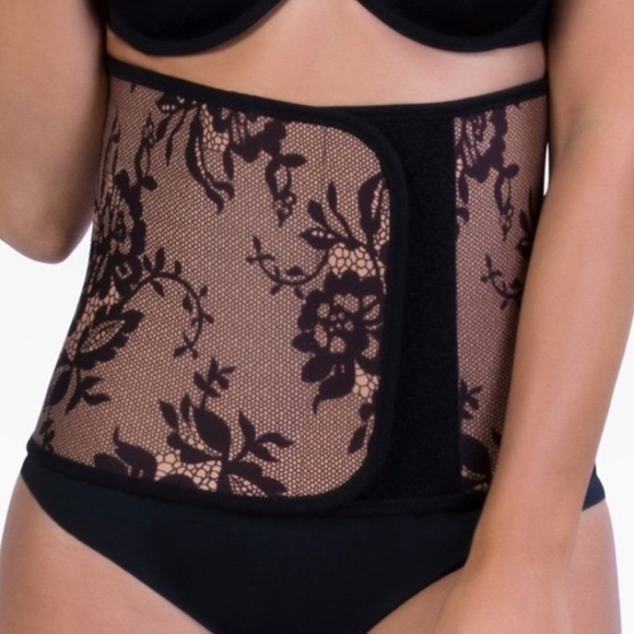 Belly Bandit Couture Black Lace Belly Wrap Shapewear - Picture 1 of 13